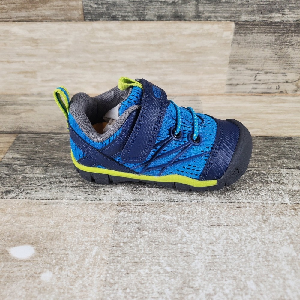 KEEN Chandler CNX Kids Shoes Sz 5 Brilliant Blue Depths Lace Up Low Top Sneakers